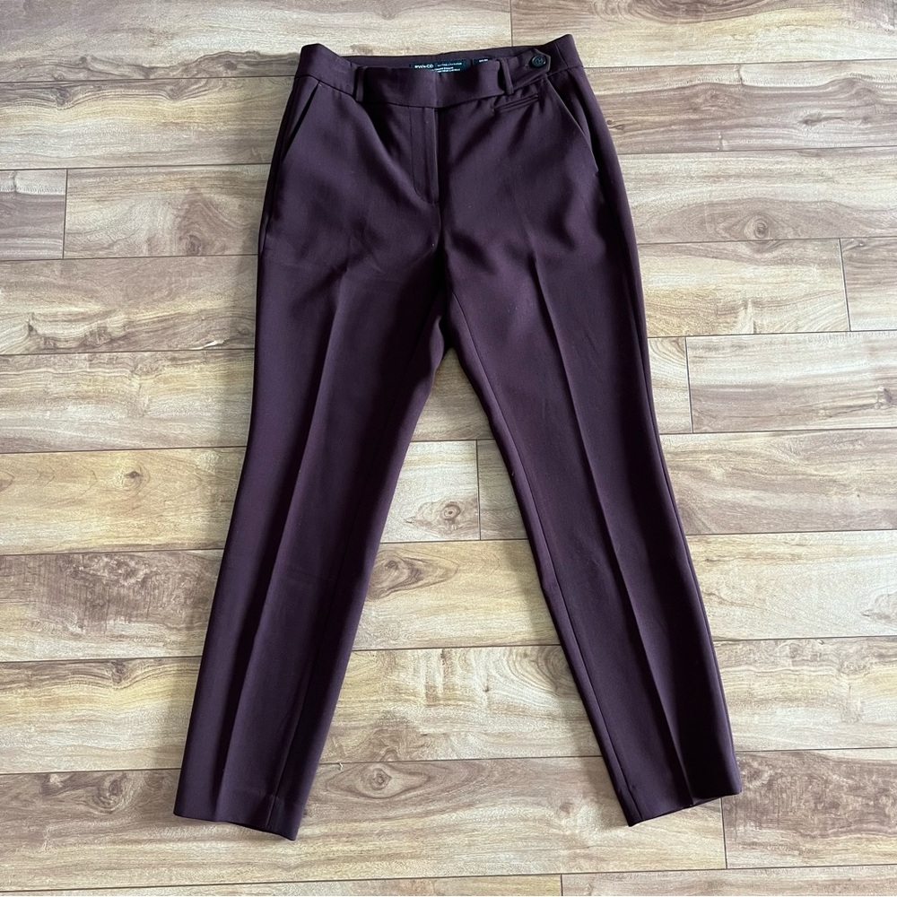 RW&CO. Slim Leg Ankle Pants in Deep Brown